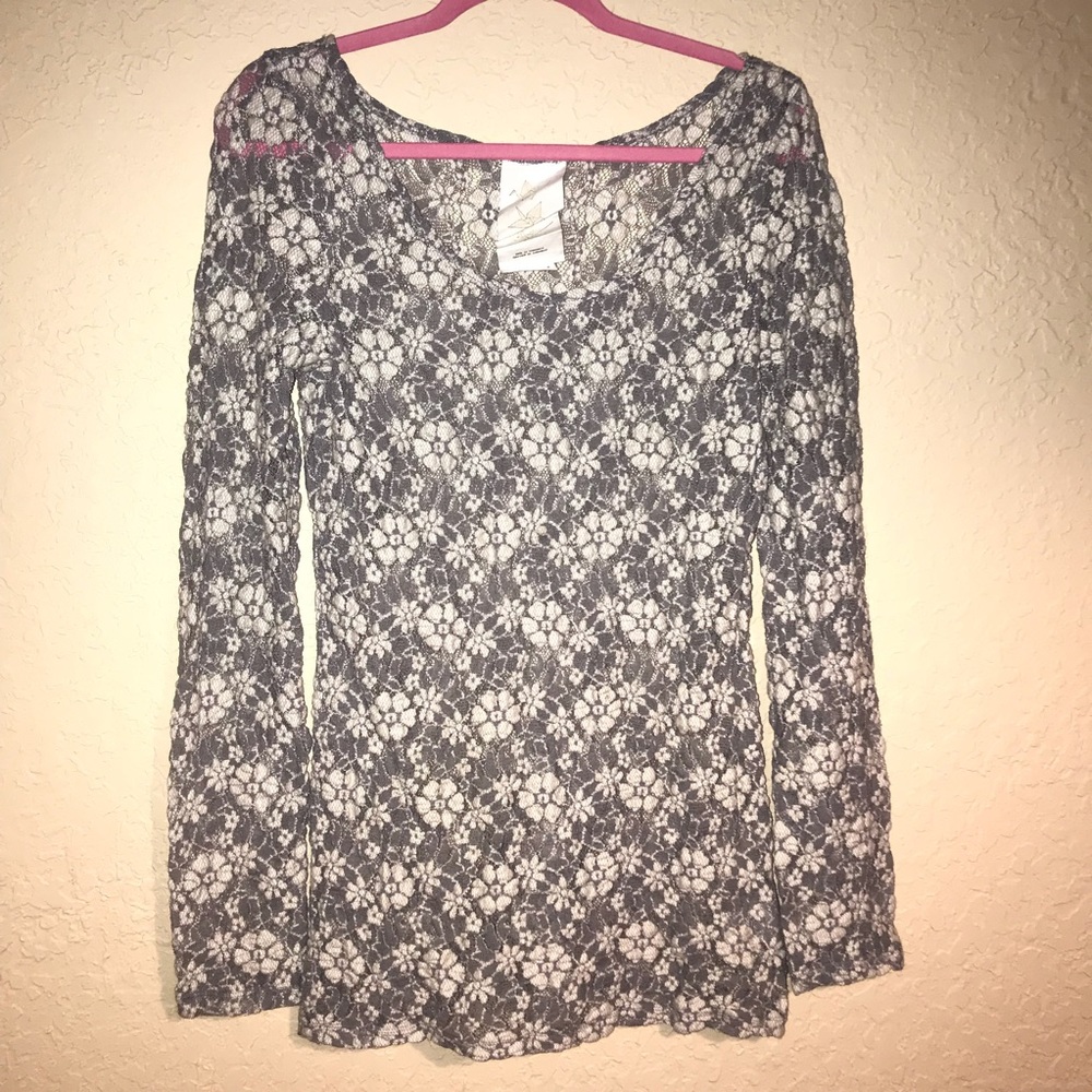 Anthropologie paper crane lace top